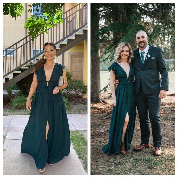 Lulus I'm All Yours Emerald Green Ruffled Maxi Dress - Picture 13 of 14